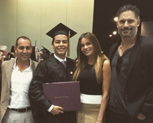 Joe Gonzalez attending his son Manolo graduation.